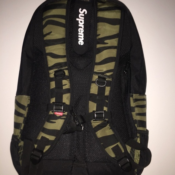 Supreme 2011 Box Logo Backpack in Zebra/Olive/Camo - Picture 3 of 6